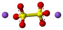 Ball-and-stick model of the component ions