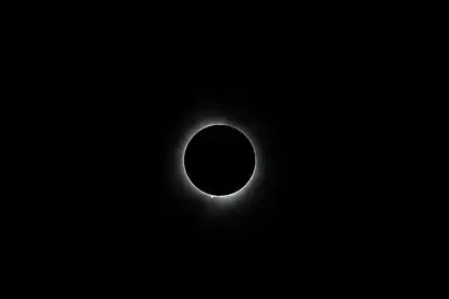 Totality as seen from Greenville, Maine