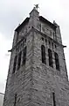 The church tower, photographed in 2009.