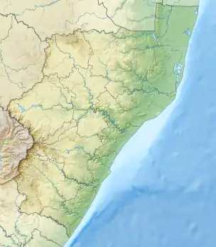 Hluhluwe–Imfolozi Park is located in KwaZulu-Natal