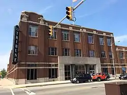 Picture of the former main office of the South Bend Tribune in downtown South Bend.