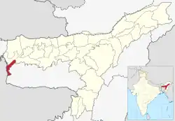 Location in Assam