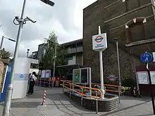 The entrance to South Tottenham Station