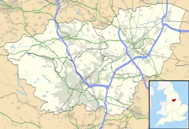 Catcliffe is located in South Yorkshire