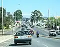 Looking south from the Cross Road Overpass, Edwardstown.