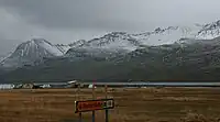 Scenic view near Fáskrúðsfjörður