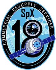 NASA SpX-18 mission patch