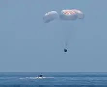 Landing of SpaceX Demo-2, 2 August 2020