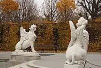 Sphinx sculptures, Belvedere Gardens