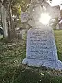 The gravestone of comedian, writer and actor Spike Milligan showing the notable epitaph