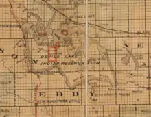 1892 Map of Spirit Lake Reservation