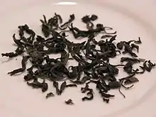 Spring Baozhong tea leaves