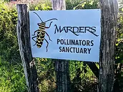 Marders pollinators sanctuary sign, Springs, Long Island,