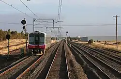 1600 mm (5 ft 3 in) Craigieburn line and 1435 mm (4 ft 8+1⁄2 in) North East line in Melbourne