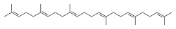 Skeletal formula of squalene