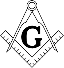 Standard image of masonic square and compasses