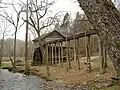 View of the gristmill from upstream.