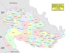 Location of Srebrenica