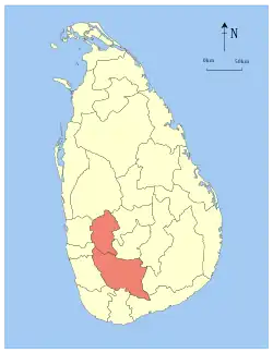 Location within Sri Lanka