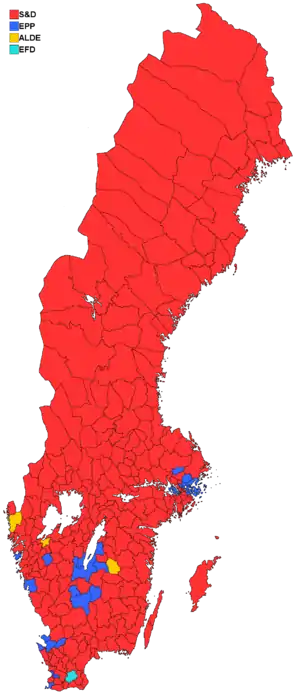 Results by municipality