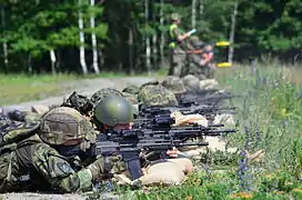 Soldiers armed with CZ 805 and RPG-7