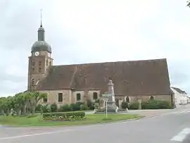 The church in Saint-Usuge