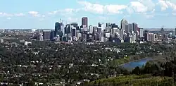 St. Andrews Heights with downtown in background