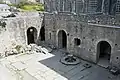 St. Nicholas Church courtyard from high