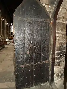 View of the old exterior of the Chantry door