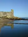 St Andrews Castle reflected in the sea