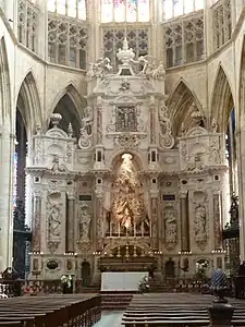 The marble retable or altarpiece of the choir (1667–1680)