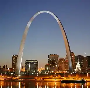 The Gateway Arch in Saint Louis, Missouri (1948–1965)