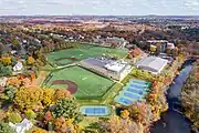 Campus and playing fields