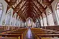 Inside the nave facing east towards the altar