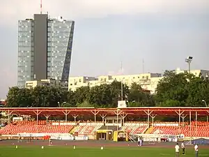 The stadium in 2010 during National Athletics Championships