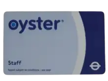 A staff oyster card.