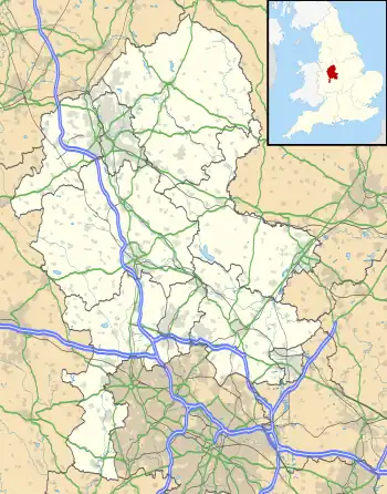 Swynnerton is located in Staffordshire