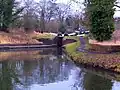 Stourton Junction: the Stourbridge Canal descends through locks to meet the Staffordshire and Worcestershire.