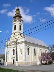 Roman Catholic church in Dudeştii Vechi (Stár Bišnov)