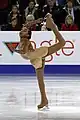 A one-handed Biellmann(Starr Andrews, 2018)