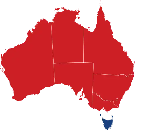 Premiers by party affiliation by state and territory