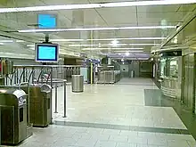 Ticket concourse.