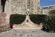 Statue of Junípero Serra in the Mission.