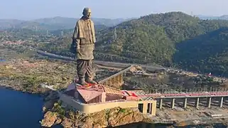 Skyline of Statue of Unity