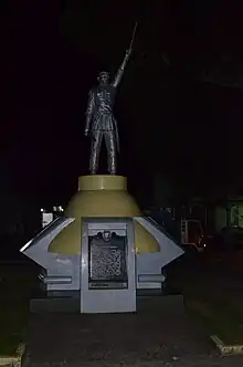 Statue of Valeriano Abanador, Balangiga police chief during the Battle of Balangiga