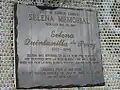 Plaque dedicating Mirador De La Flor to Selena