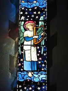 Angel window in St. James's Church, Staveley, Cumbria