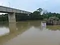 Steel bridge constructed in 1973 near Temerloh.