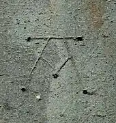 Mason's mark from Nidaros Cathedral, Trondheim, Norway, late 12th century