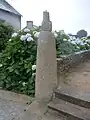 The Iron Age stele that stands in the church square